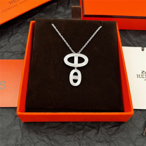 High Quality Luxury Hermes Pig Nose Necklace – Style 51081 product detail