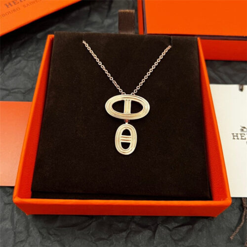 High Quality Luxury Hermes Pig Nose Necklace product detail