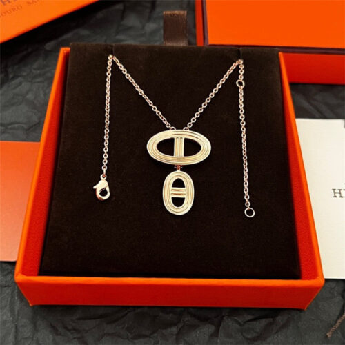 High Quality Luxury Hermes Pig Nose Necklace