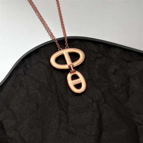 High Quality Luxury Hermes Pig Nose Necklace product detail