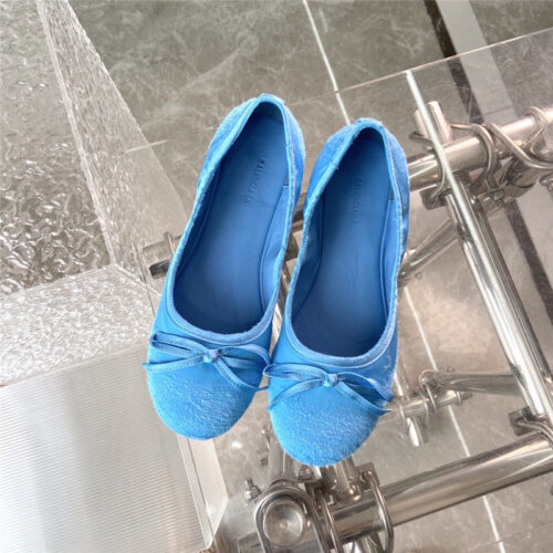 High Quality Luxury Balenciaga Distressed Ballerinas – Style 86979