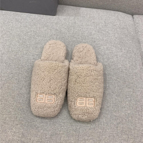 High Quality Luxury Balenciaga Classic Fur Flat Slippers product detail