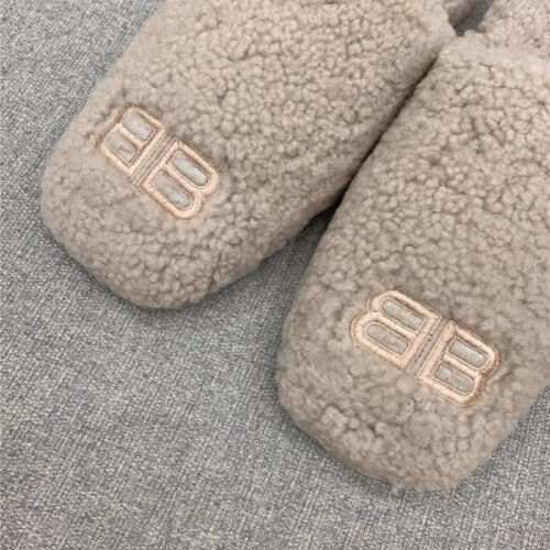 High Quality Luxury Balenciaga Classic Fur Flat Slippers product detail