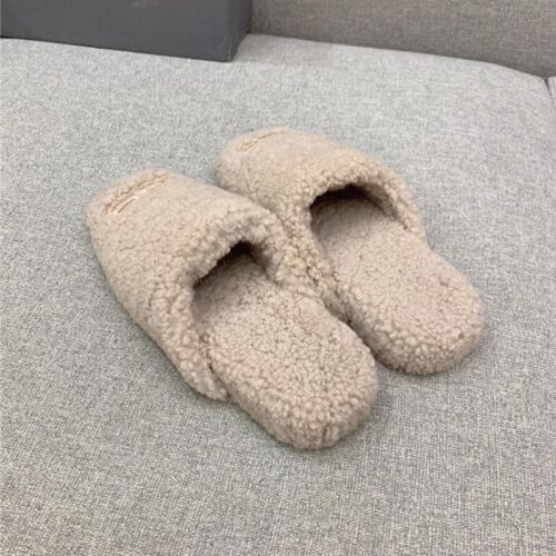 High Quality Luxury Balenciaga Classic Fur Flat Slippers product detail