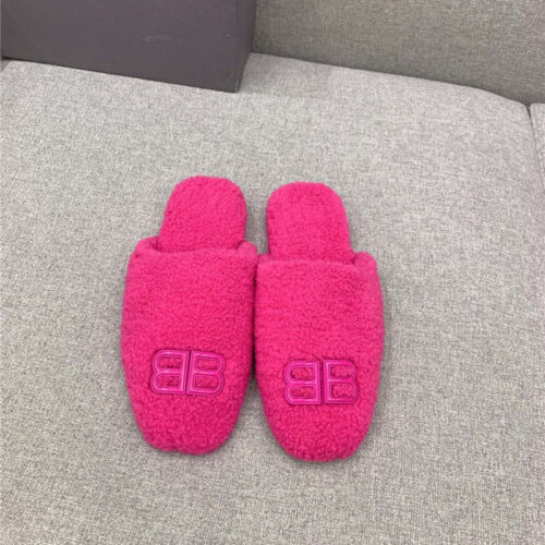High Quality Luxury Balenciaga Classic Fur Flat Slippers – Style 22595 product detail