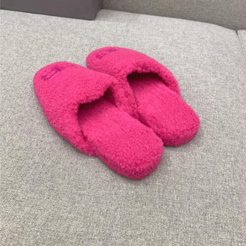 High Quality Luxury Balenciaga Classic Fur Flat Slippers – Style 22595 product detail
