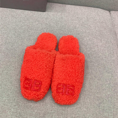 High Quality Luxury Balenciaga Classic Fur Flat Slippers – Style 20899 product detail