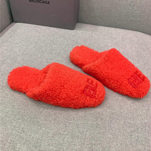High Quality Luxury Balenciaga Classic Fur Flat Slippers – Style 20899