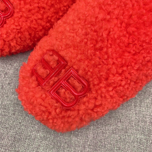 High Quality Luxury Balenciaga Classic Fur Flat Slippers – Style 20899 product detail