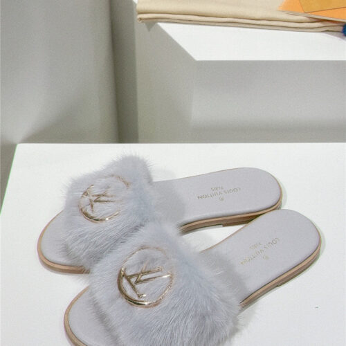 High Quality Luxury Louis Vuitton Flat Open Toe Sandals alternate view