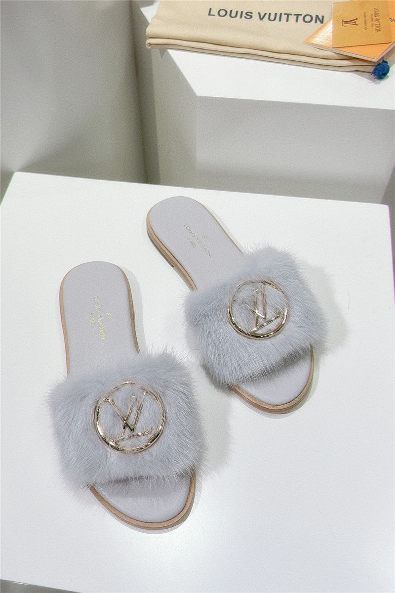 High Quality Luxury Louis Vuitton Flat Open Toe Sandals