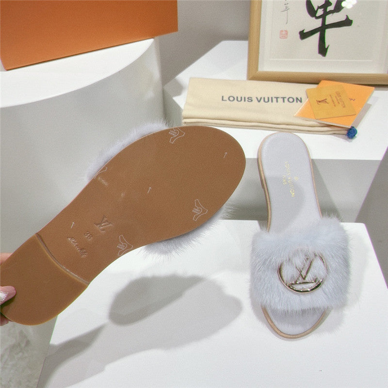 High Quality Luxury Louis Vuitton Flat Open Toe Sandals product detail