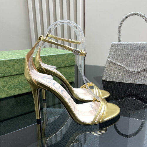 High Quality Luxury Gucci Latest Rhinestone Sandals product detail