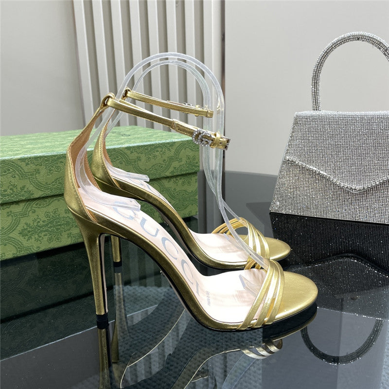 High Quality Luxury Gucci Latest Rhinestone Sandals product detail
