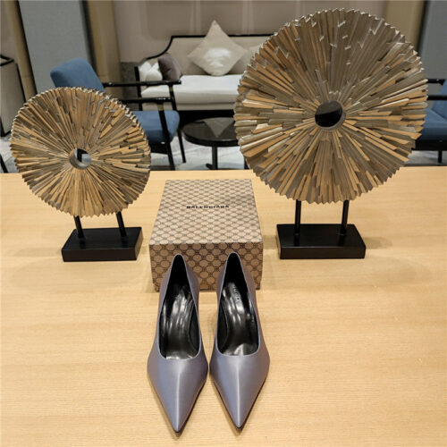 High Quality Luxury Balenciaga Prismatic Triangle Mules Pumps – Style 66979 product detail