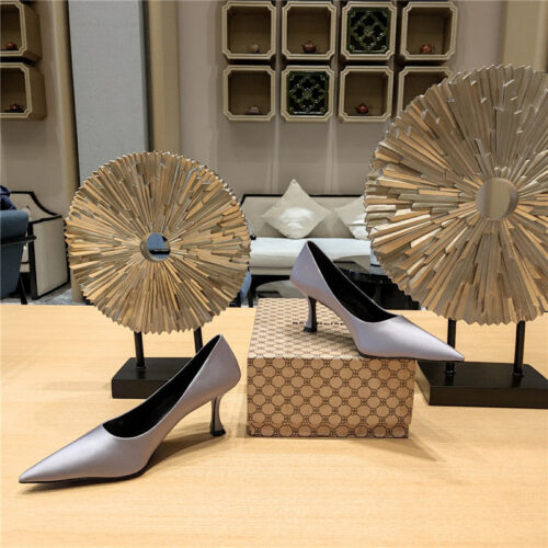 High Quality Luxury Balenciaga Prismatic Triangle Mules Pumps – Style 66979 product detail