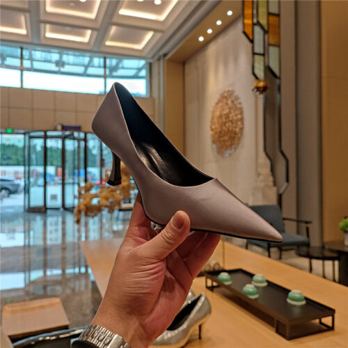 High Quality Luxury Balenciaga Prismatic Triangle Mules Pumps – Style 66979 product detail