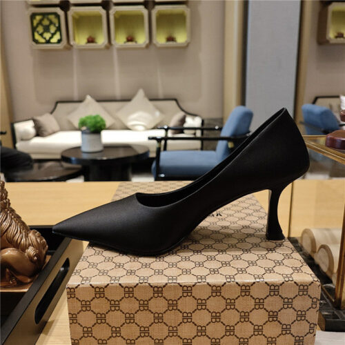High Quality Luxury Balenciaga Prismatic Triangle Mules Pumps – Style 63587 product detail