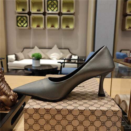 High Quality Luxury Balenciaga Prismatic Triangle Mules Pumps – Style 92963 product detail