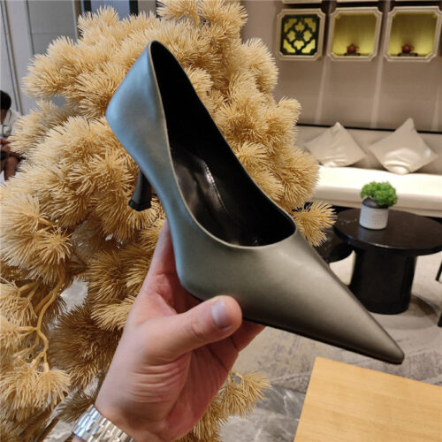 High Quality Luxury Balenciaga Prismatic Triangle Mules Pumps – Style 92963 product detail