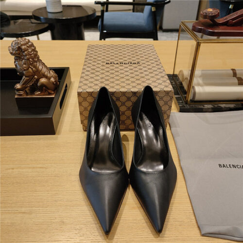 High Quality Luxury Balenciaga Prismatic Triangle Mules Pumps – Style 56803 product detail