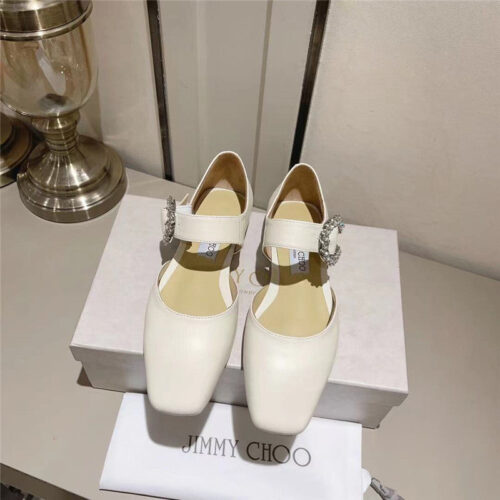 High Quality Luxury Jimmy Choo New Mary Jane Hollow Shoes