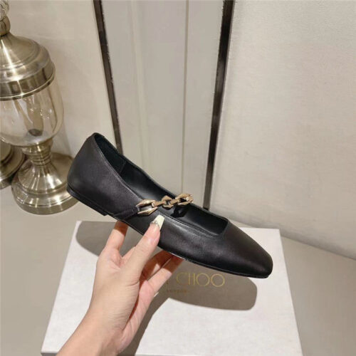 High Quality Luxury Jimmy Choo Bow Pearl Ballet Flats alternate view