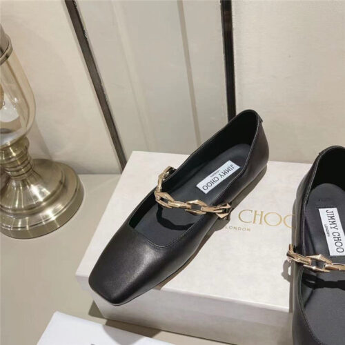 High Quality Luxury Jimmy Choo Bow Pearl Ballet Flats product detail