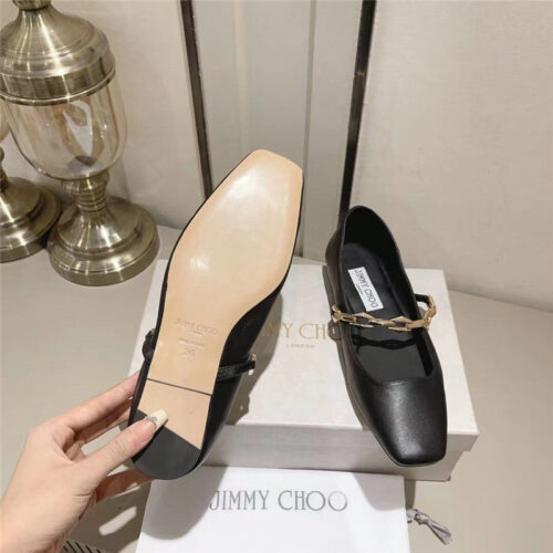 High Quality Luxury Jimmy Choo Bow Pearl Ballet Flats product detail