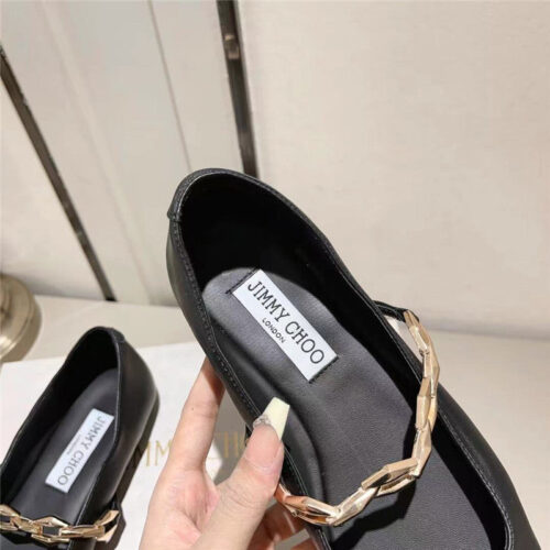 High Quality Luxury Jimmy Choo Bow Pearl Ballet Flats product detail