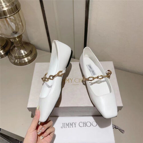 High Quality Luxury Jimmy Choo Bow Pearl Ballet Flats – Style 40439 product detail
