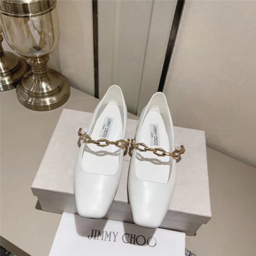High Quality Luxury Jimmy Choo Bow Pearl Ballet Flats – Style 40439 product detail