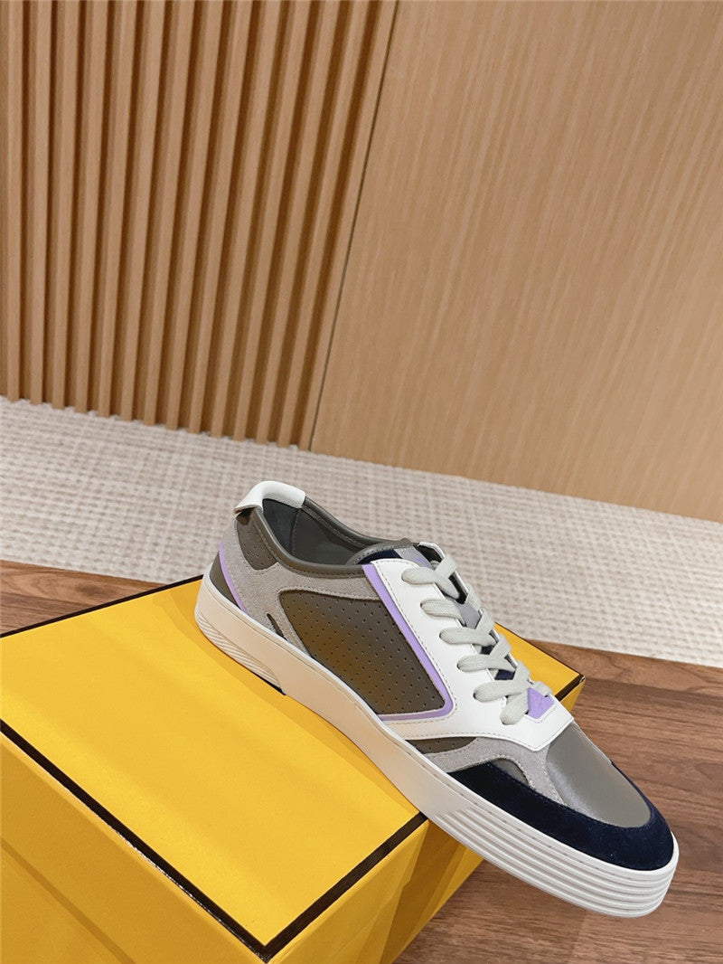 High Quality Luxury Fendi Color Block Lace Up Sneakers – Style 14579 product detail