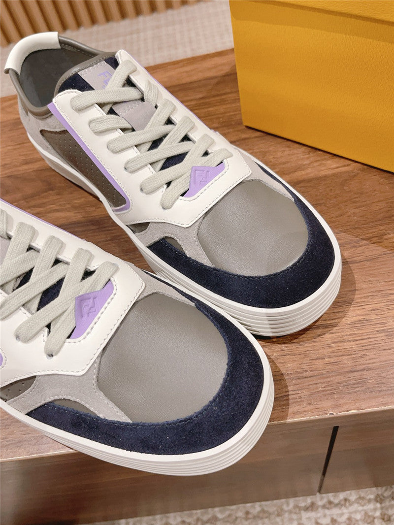 High Quality Luxury Fendi Color Block Lace Up Sneakers – Style 14579 product detail