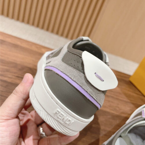 High Quality Luxury Fendi Color Block Lace Up Sneakers – Style 14579 product detail