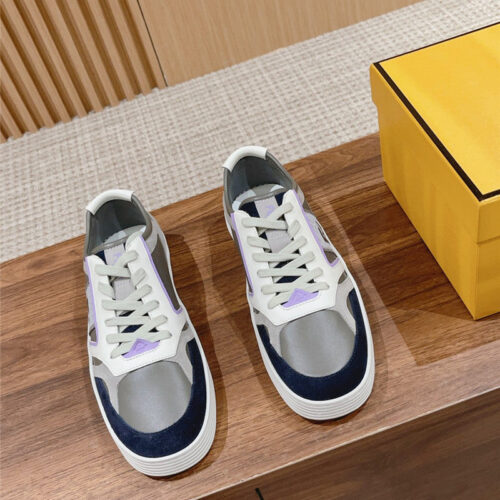 High Quality Luxury Fendi Color Block Lace Up Sneakers – Style 14579 alternate view