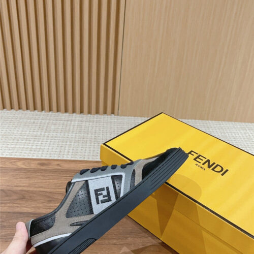 High Quality Luxury Fendi Color Block Lace Up Sneakers – Style 42259 product detail