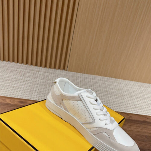 High Quality Luxury Fendi Color Block Lace Up Sneakers product detail