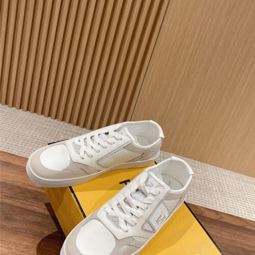 High Quality Luxury Fendi Color Block Lace Up Sneakers product detail