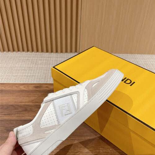High Quality Luxury Fendi Color Block Lace Up Sneakers product detail