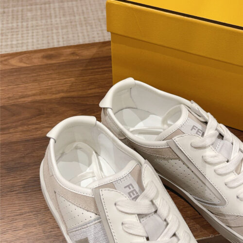 High Quality Luxury Fendi Color Block Lace Up Sneakers product detail