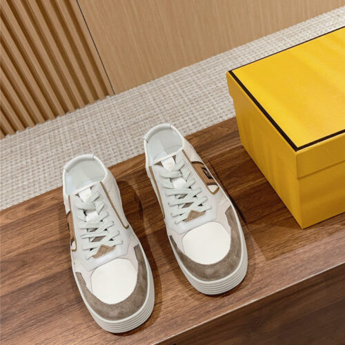 High Quality Luxury Fendi Color Block Lace Up Sneakers – Style 94227 alternate view