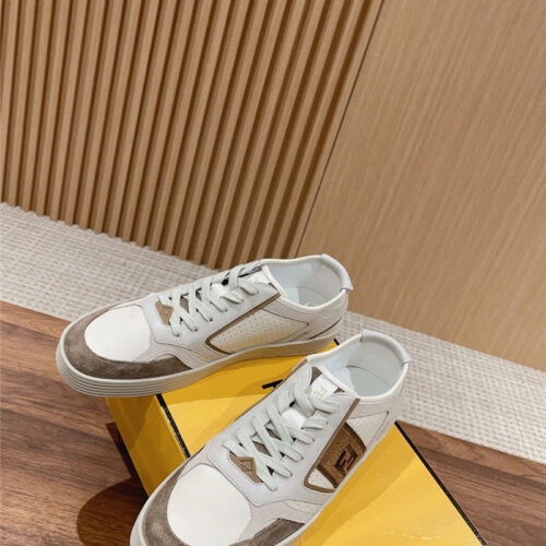 High Quality Luxury Fendi Color Block Lace Up Sneakers – Style 94227 product detail