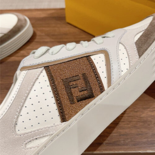 High Quality Luxury Fendi Color Block Lace Up Sneakers – Style 94227 product detail