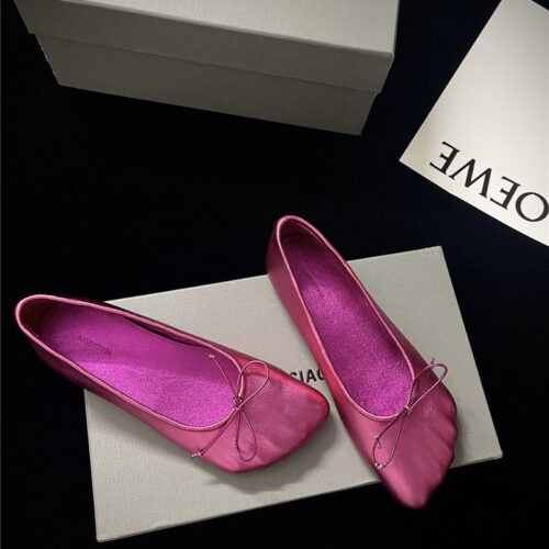 High Quality Luxury Balenciaga Fall/Winter Show Toe Ballerinas – Style 59843