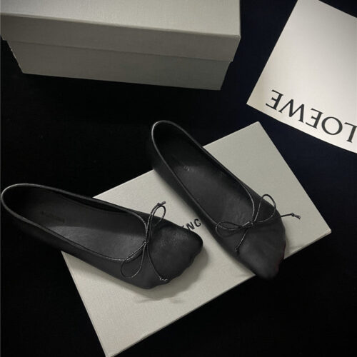 High Quality Luxury Balenciaga Fall/Winter Show Toe Ballerinas – Style 25379