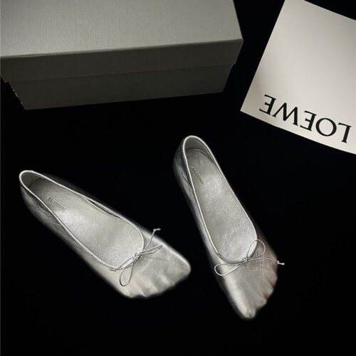 High Quality Luxury Balenciaga Fall/Winter Show Toe Ballerinas – Style 23683