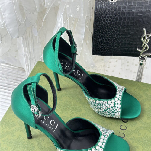 High Quality Luxury Gucci Rhinestone Slippers Sandals – Style 27123