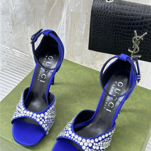 High Quality Luxury Gucci Rhinestone Slippers Sandals alternate view