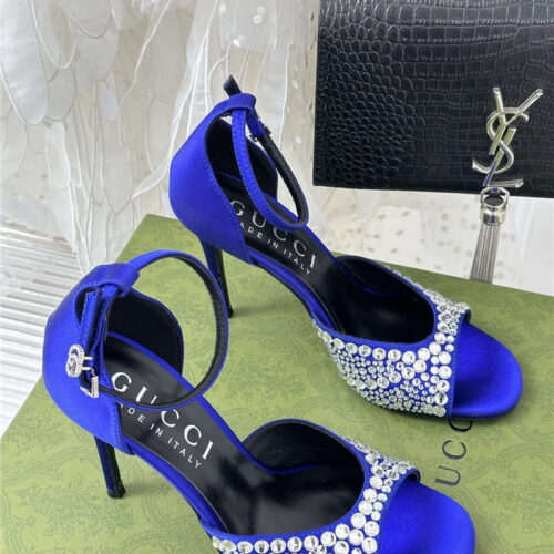 High Quality Luxury Gucci Rhinestone Slippers Sandals